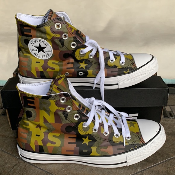 CONVERSE CTAS HI DARK MOSS/BLACK/WHITE WMNS - Picture 2 of 14